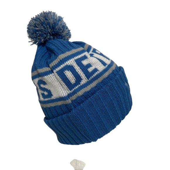 Detroit Lions New Era NFL Pom Knit Hat One Size Fits Most Football Athleisure - Picture 7 of 7